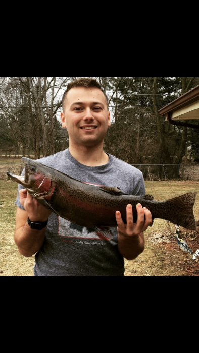 Photo of Trout Caught by Justin with Mepps Aglia & Dressed Aglia in Illinois