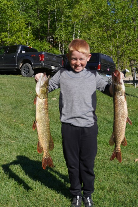 Photo of Pike Caught by Levi with Mepps Syclops in Minnesota