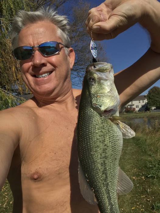 Photo of Bass Caught by Dave with Mepps Aglia Long in Illinois