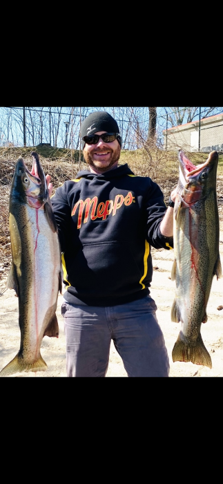 Photo of Steelhead Caught by Jeff with Mepps Aglia & Dressed Aglia in United States