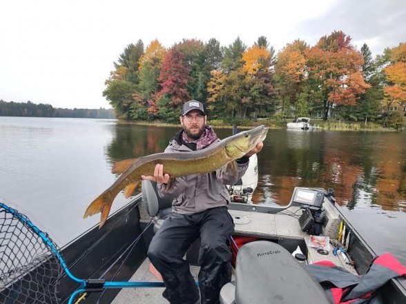 Photo of Musky Caught by Kyle with Mepps Giant Killer in Wisconsin