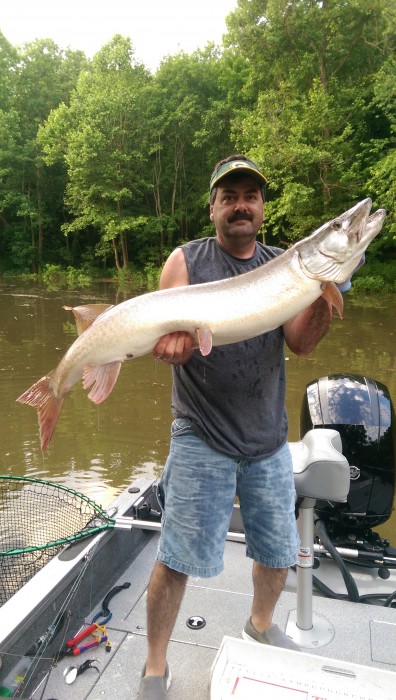 Photo of Musky Caught by Bruce with Mepps Musky Marabou in Kentucky