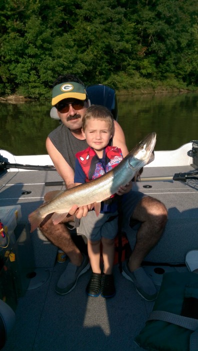 Photo of Musky Caught by Brion with Mepps Musky Flashabou in Kentucky