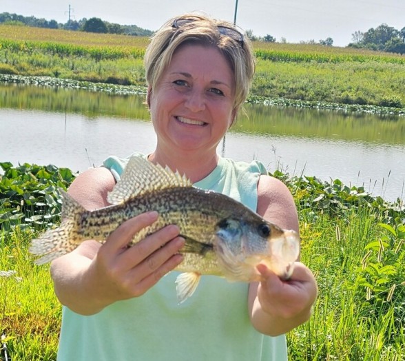 Photo of Crappie Caught by Melissa with Mepps Aglia & Dressed Aglia in Kentucky