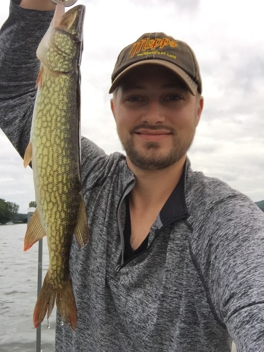 Photo of Pickerel Caught by Tyler with Mepps Aglia & Dressed Aglia in New York