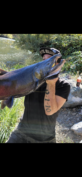 Photo of Salmon Caught by Christopher with Mepps Flying C in California