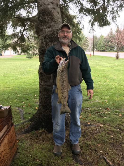 Photo of Trout Caught by Peter with Mepps LongCast in Wisconsin