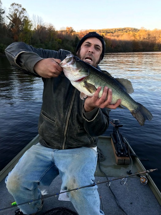 Photo of Bass Caught by Clint with Mepps Double Blade Aglia in Pennsylvania