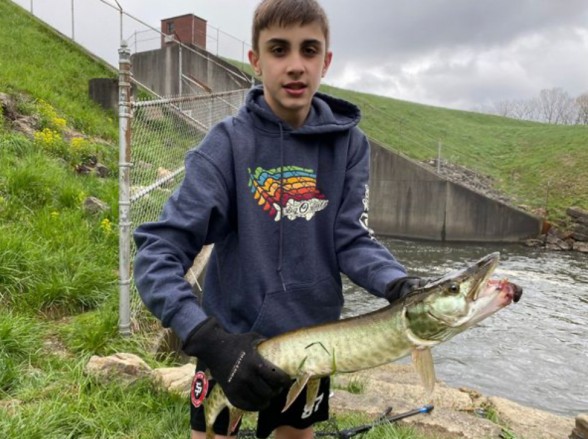 Musky Caught by Connor with Mepps Giant Killer in United States