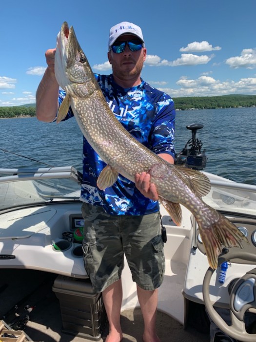 Photo of Pike Caught by Brandon with Mepps Musky Killer in Vermont