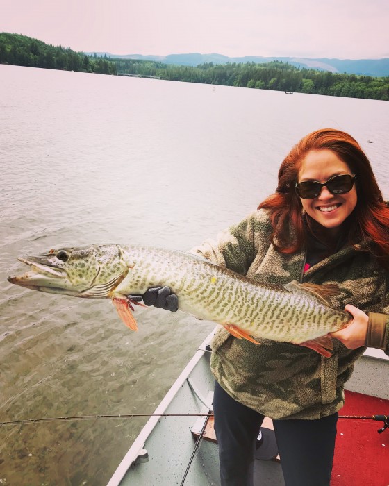 Photo of Musky Caught by Pamela with Mepps Magnum Musky Killer in Washington