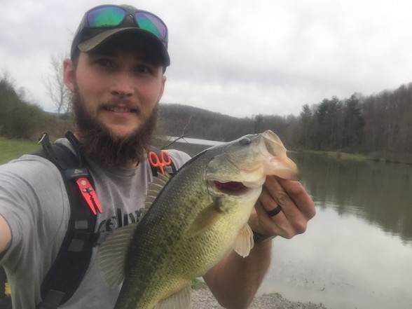 Photo of Bass Caught by Chad with Mepps Black Fury in West Virginia