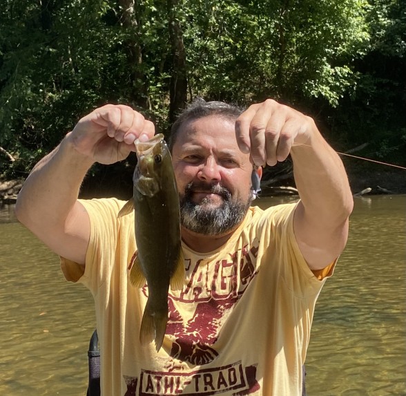 Photo of Bass Caught by David with Mepps Comet Mino in Virginia