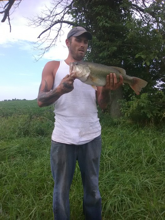 Photo of Bass Caught by Justin with Mepps Black Fury in Ohio