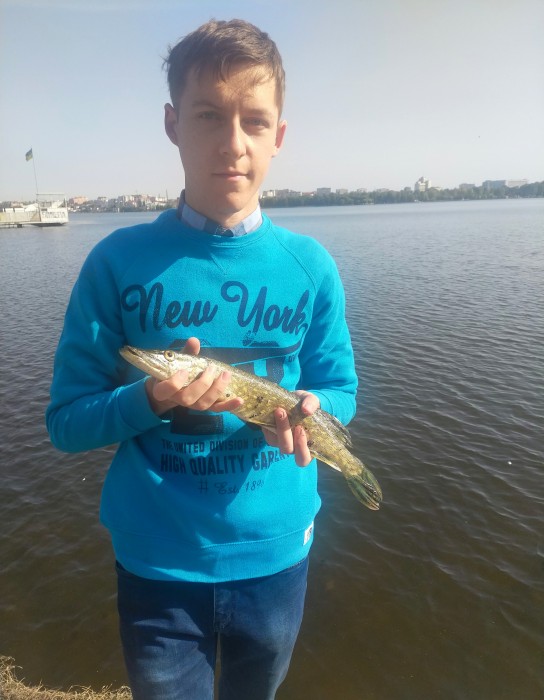 Photo of Pike Caught by Vitalii with Mepps Aglia Long in Ukraine