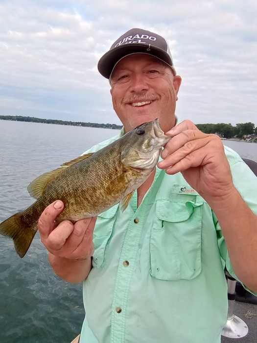 Photo of Bass Caught by Keith with Mepps Bronze Slammer in Indiana
