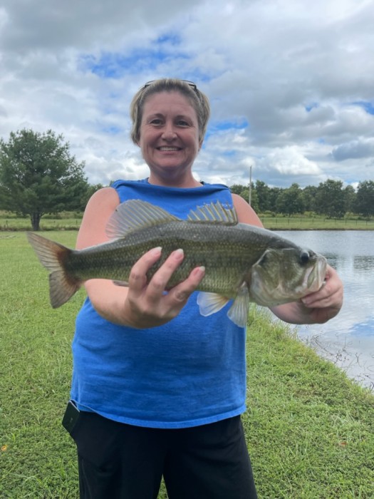 Photo of Bass Caught by Melissa with Mepps Aglia & Dressed Aglia in Kentucky