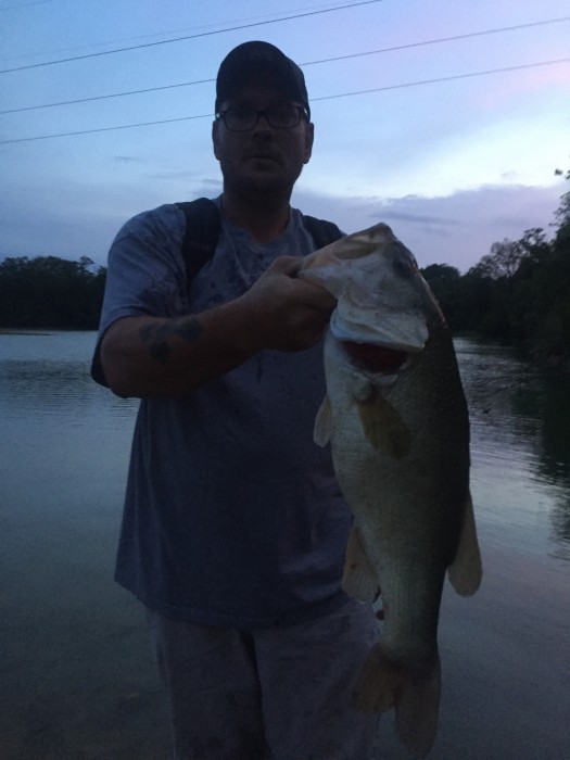 Photo of Bass Caught by Clinton with Mepps Giant Killer in Ohio