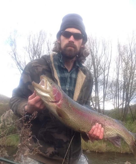 Photo of Trout Caught by Russell with Mepps Black Fury in New York