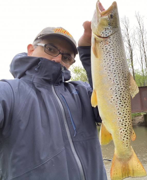 Photo of Trout Caught by Arjang with Mepps Aglia Marabou in Wisconsin