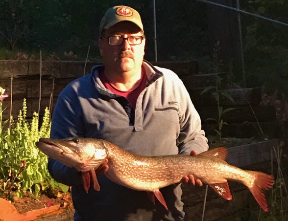 Photo of Pike Caught by Craig with Mepps Black Fury in New York