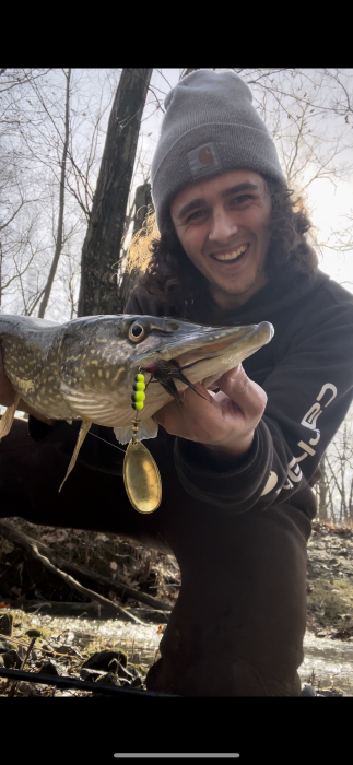 Photo of Pike Caught by Ryan with Mepps Aglia & Dressed Aglia in Ohio