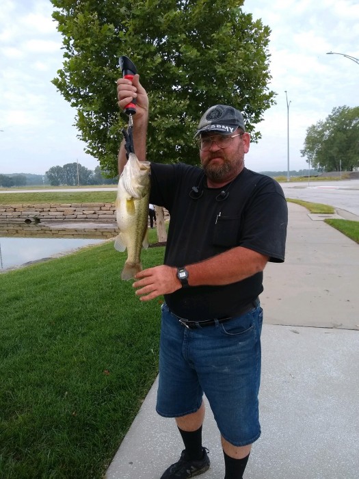 Photo of Bass Caught by Darryl with Mepps Aglia & Dressed Aglia in Kansas