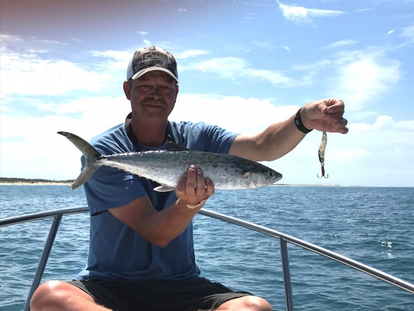 Photo of Spanish Mackerel Caught by Ladd with Mepps Syclops in North Carolina