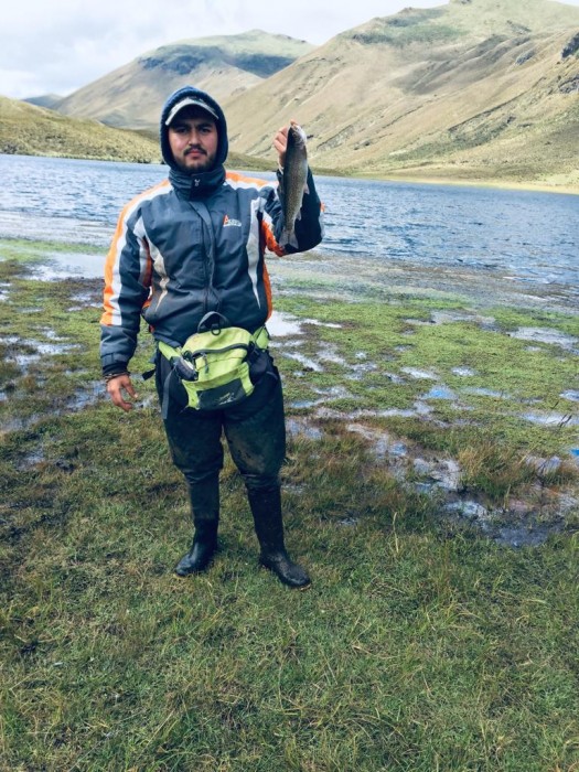 Photo of Trout Caught by Mateo with Mepps Comet TRU-V in Ecuador