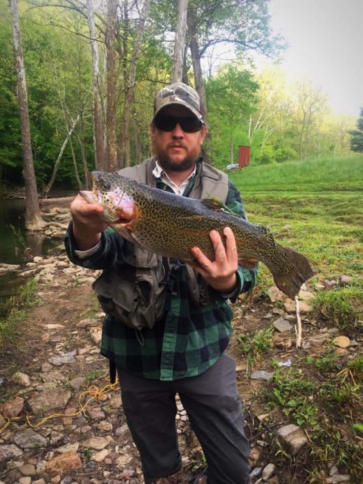 Photo of Trout Caught by Jason with Mepps Aglia Long in West Virginia