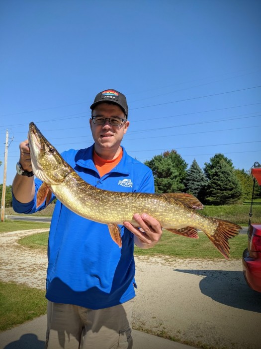 Photo of Pike Caught by Brent with Mepps Aglia & Dressed Aglia in Wisconsin