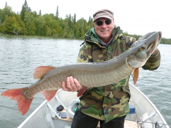 Photo of Musky Caught by Bill with Mepps Musky Marabou in Ontario