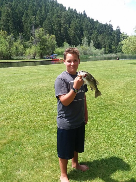 Photo of Bass Caught by Moses with Mepps Comet Mino in Oregon
