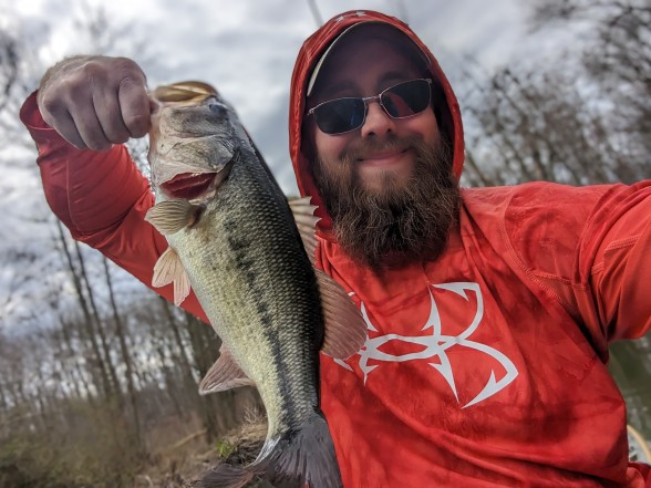 Photo of Bass Caught by Mike with Mepps Thunder Bug in Pennsylvania