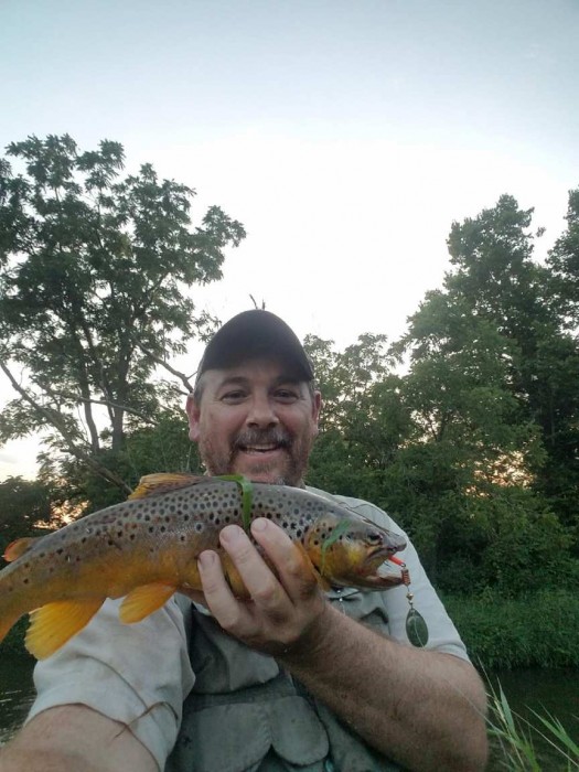 Photo of Trout Caught by Jay with Mepps Aglia & Dressed Aglia in Wisconsin