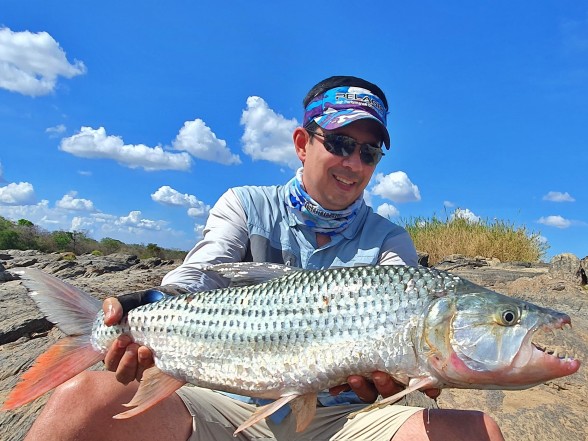 Photo of African Tigerfish Caught by Dan with Mepps Syclops in Tanzania