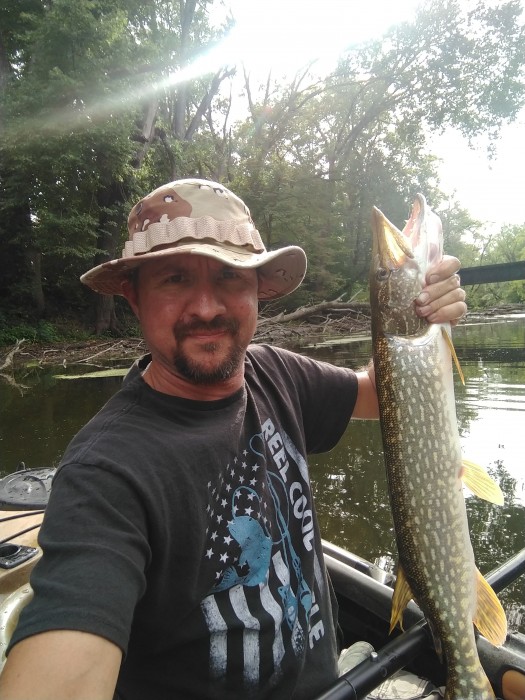 Photo of Pike Caught by Jason with Mepps Aglia & Dressed Aglia in Indiana