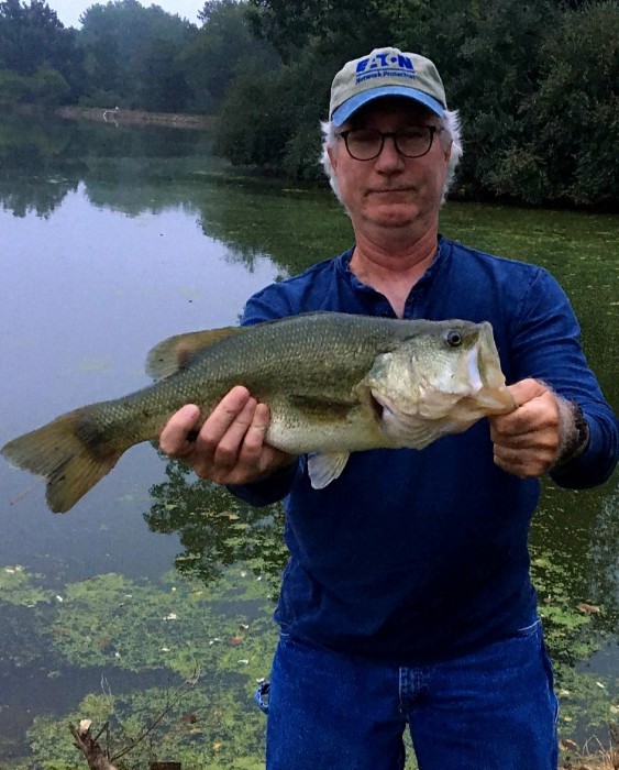 Photo of Bass Caught by Tom with Mepps Aglia & Dressed Aglia in Illinois