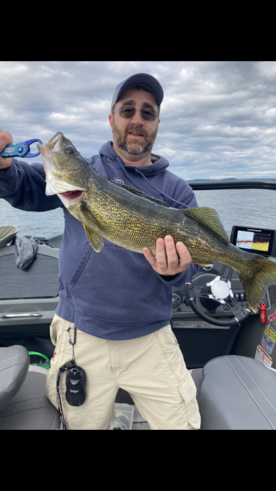 Photo of Walleye Caught by Brian with Mepps Aglia & Dressed Aglia in Vermont