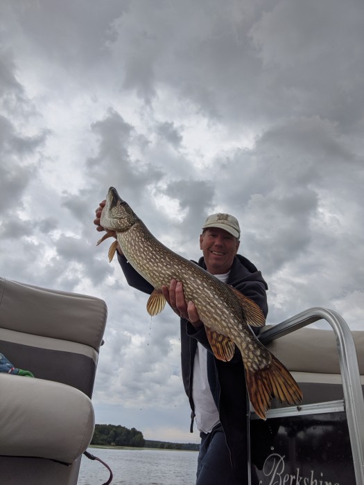 Photo of Pike Caught by Ed with Mepps Aglia & Dressed Aglia in Wisconsin