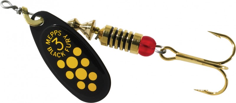 Black Fury Fishing Lure | Mepps