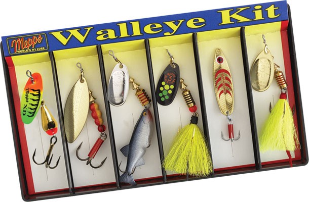 Walleye Kit - Plain and Dressed Assortment Fishing Lure | Mepps